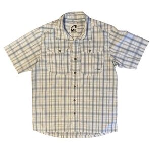 MOUNTAIN KHAKIS Plaid Button Front Short Sleeve Casual Shirt Men’s Size Large